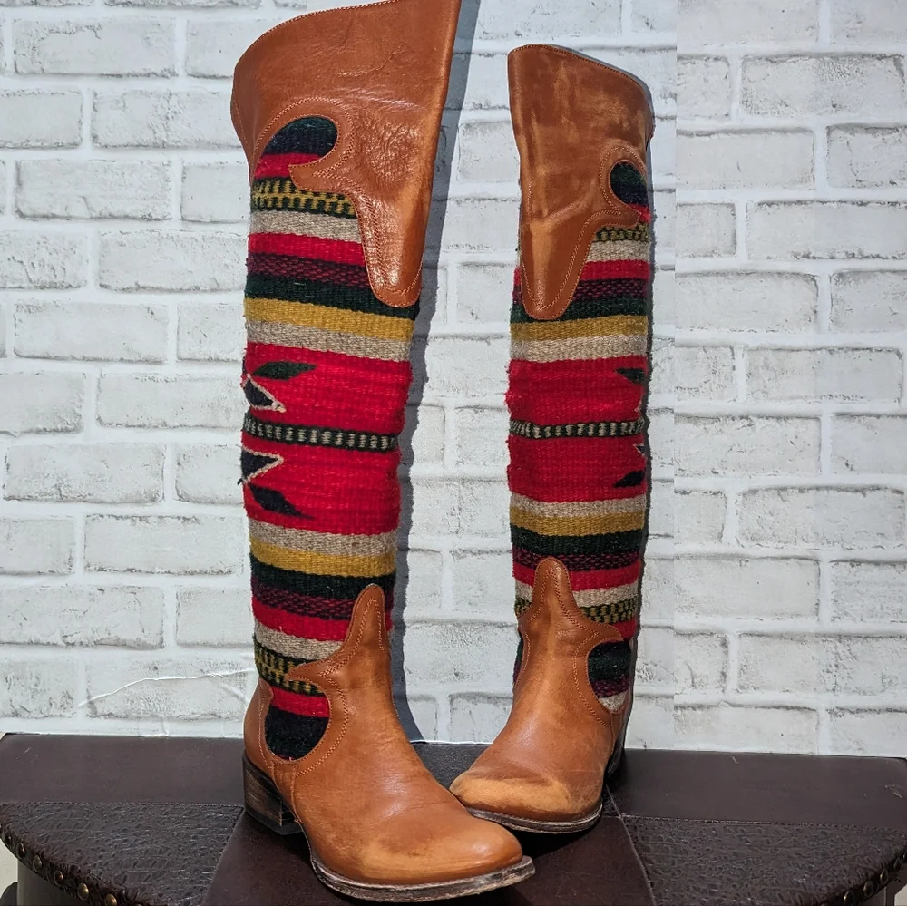 RARE FreeBird Cabal Over the Knee Boots size 8